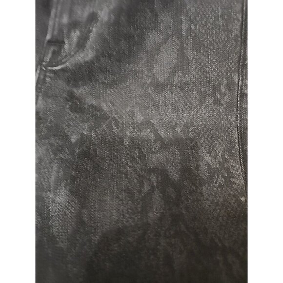 Frame Denim Jeans Le Skinny De Jeanne Tonal Python Black Women's 25 - Picture 4 of 12